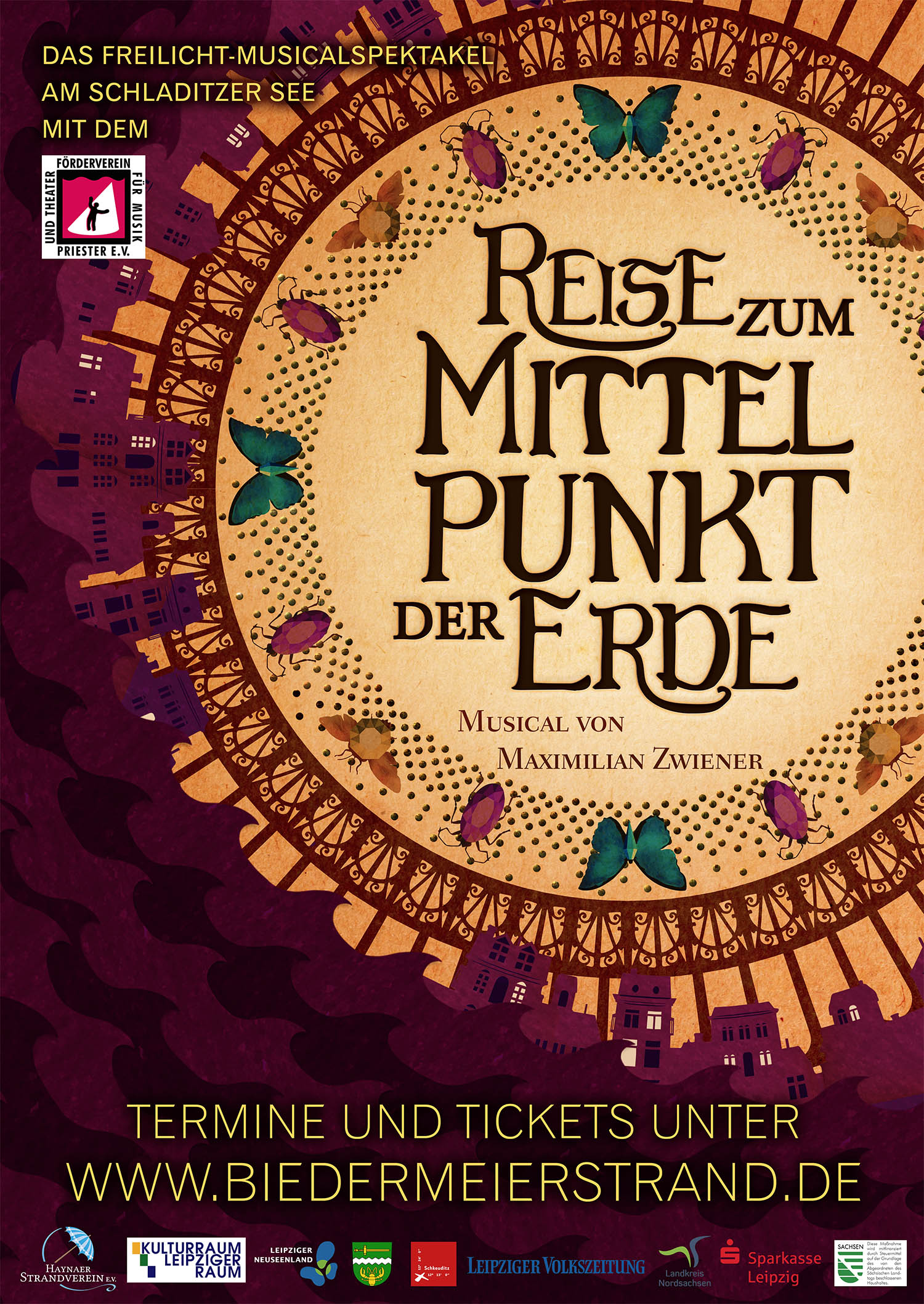 Reise zum Mittelpunkt der Erde Musical Plakat